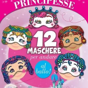 Vendita Finale Maschere di principesse. 12 maschere per andare al ballo!