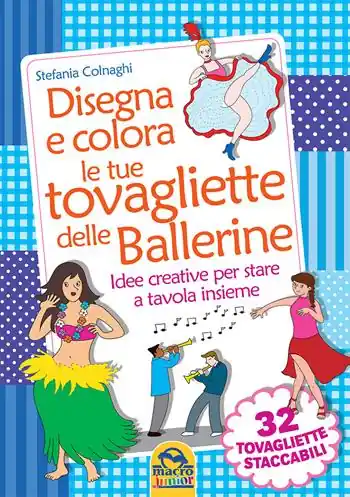 Prezzo Ridotto Disegna e colora le tue tovagliette delle ballerine