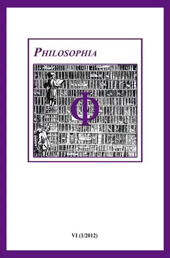 Philosophia. Bollettino della società italiana di storia della filosofia (2012). Vol. 6 Solo Oggi