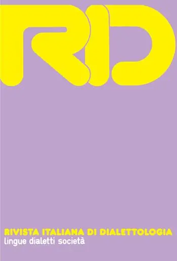 RID. Rivista italiana di dialettologia. Vol. 37 Ultima Occasione
