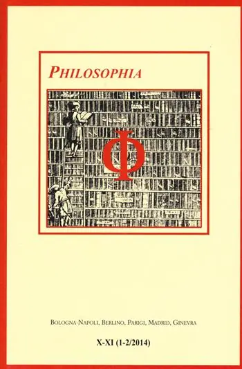 Philosophia. Bollettino della società italiana di storia della filosofia (2015). Vol. 10 Scelto Dai Clienti