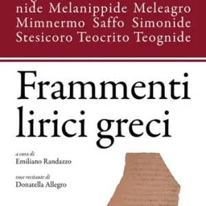 Frammenti lirici greci Super Prezzo