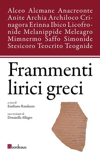 Frammenti lirici greci Super Prezzo